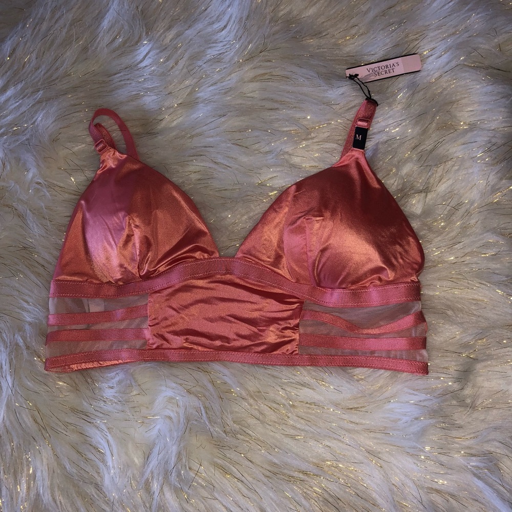 Victoria Secret Womens Bralette Bra Pink M